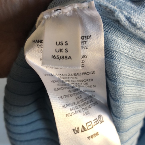 NEW Anthropologie Saturday Sunday✨ Blue Ribbed Polo Midi Dress - Picture 9 of 10